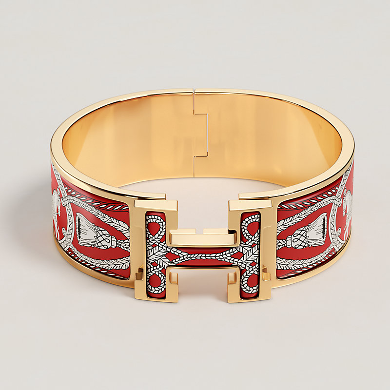 Clic Clac H Grand Apparat bracelet - Red | Hermès Greece